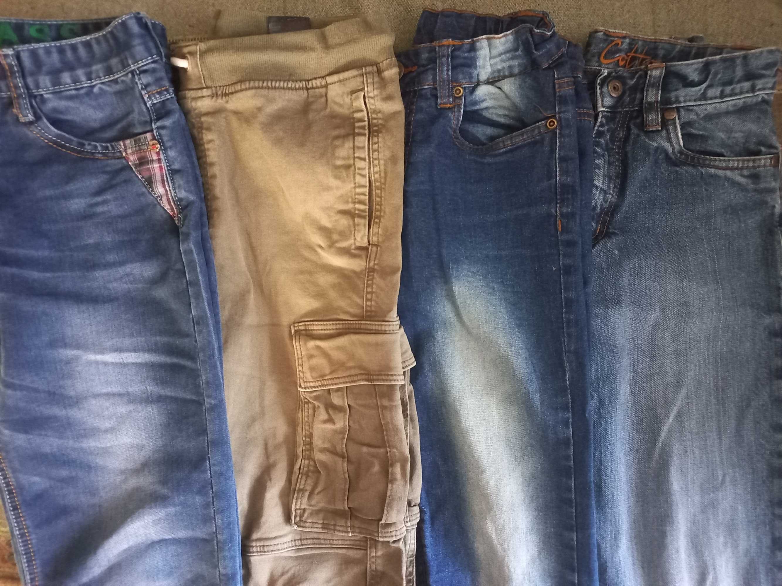 Летние джинсы на мальчика 7-9 лет