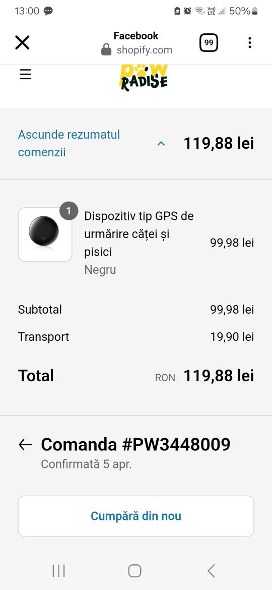 Dispozitiv GPS pt.pisici sau câini și suport pt.GPS din silicon galben
