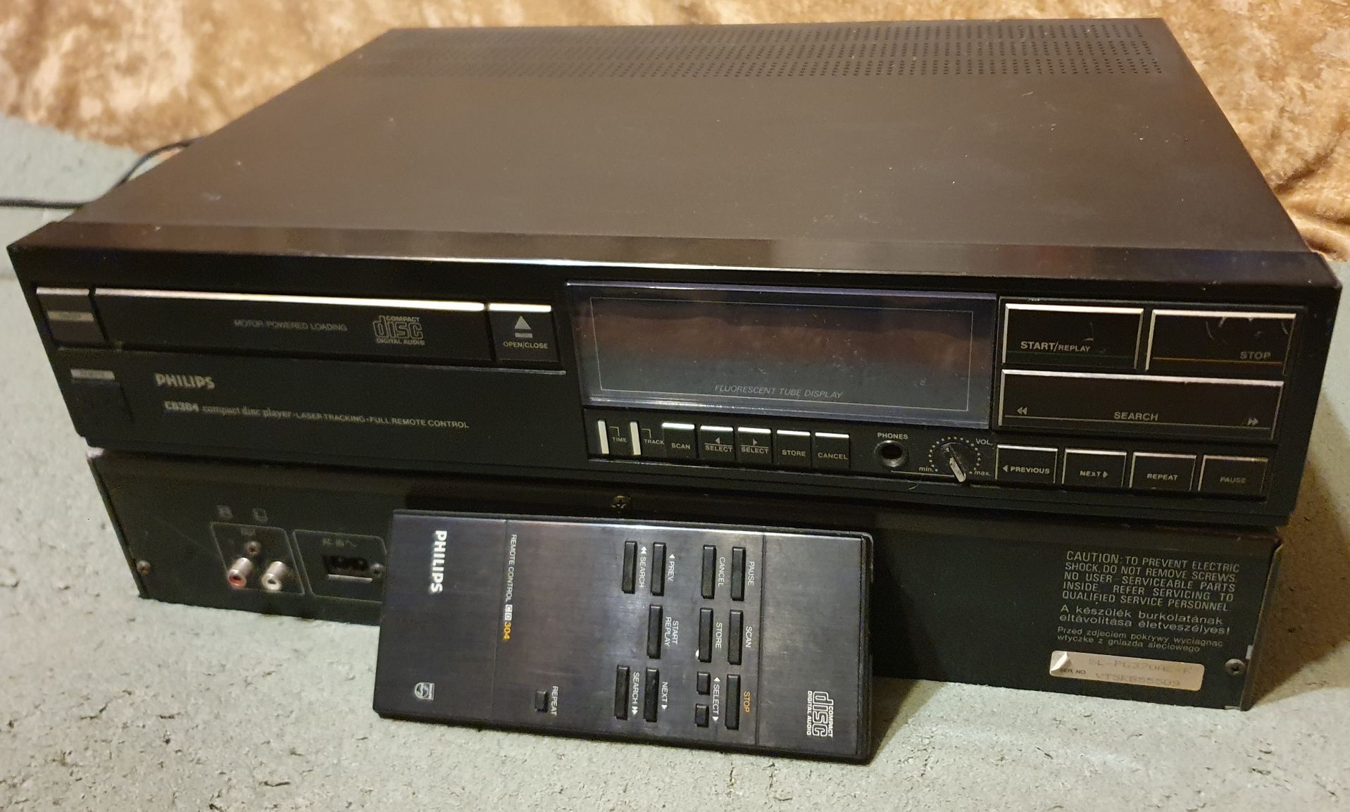 Philips cd304 mk1 cu telecomanda, aparat rar, 2xTda1540 +CDM1