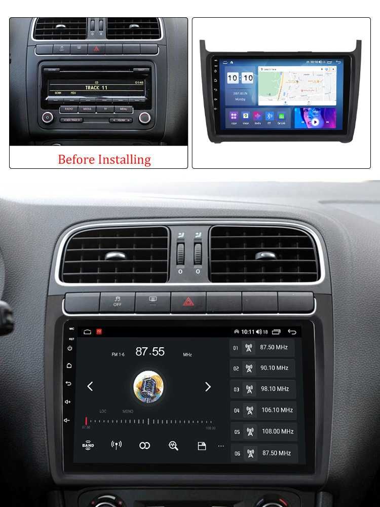 Navigatie VW Polo Golf Passat , Android 13, 9 INCH, 2GB RAM