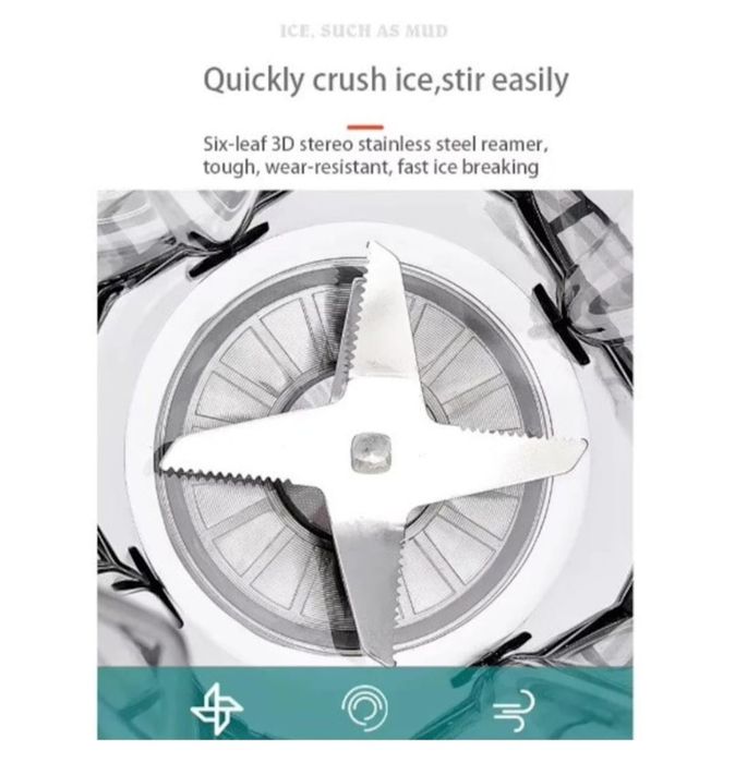 Mixer multifunctional Lingo, 5 viteze, 1.5L, 1500W, 2 cupe din sticla,