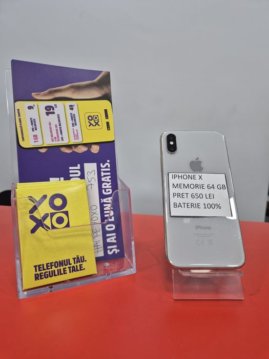 Iphone x 64 Gb 100% baterie