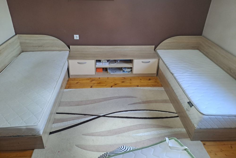 легла 190/90 +матраци