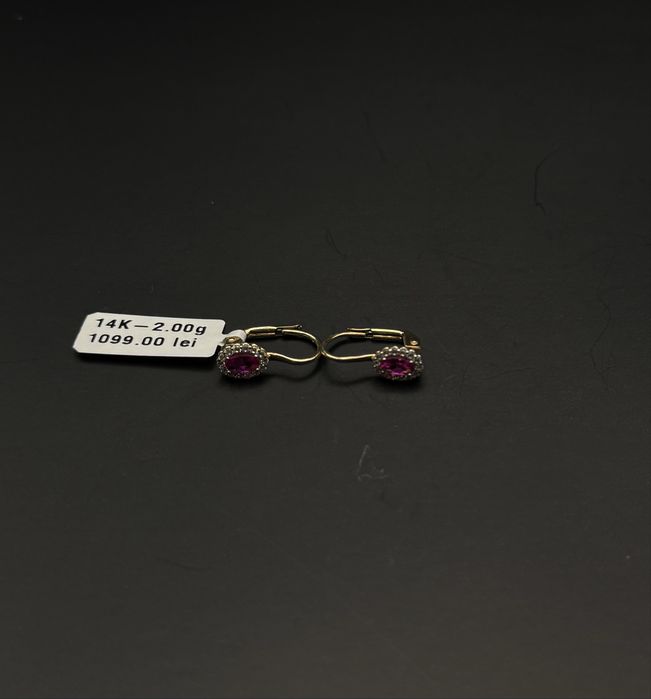 Bijuteria Royal cercei aur 14k 2.00 gr