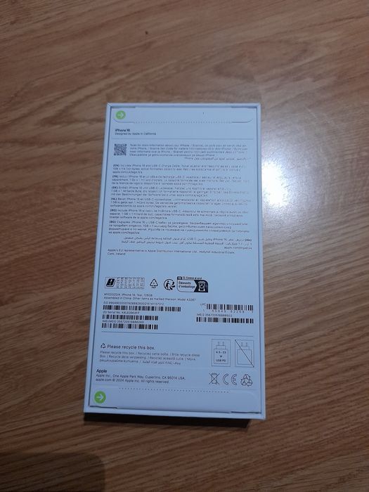 iPhone 16 , Teal , 128 GB , NOU