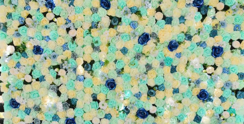 Декоративна стена от цветя 180х180