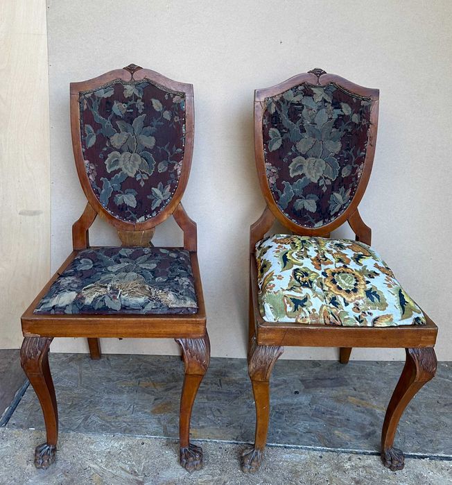 Set 2 Scaune Vintage Stil Baroc din lemn masiv; Scaun