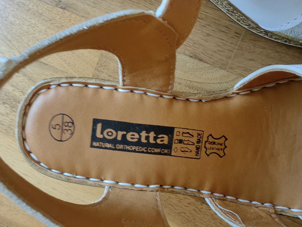 Сандали естествена кожа Loretta 38 номер
