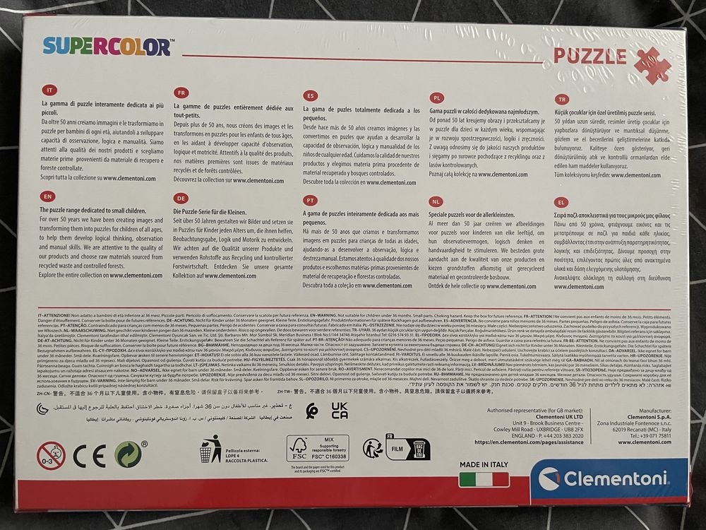 Puzzle, Clementoni, SuperColor Spiderman v2, 180 piese, Multicolor