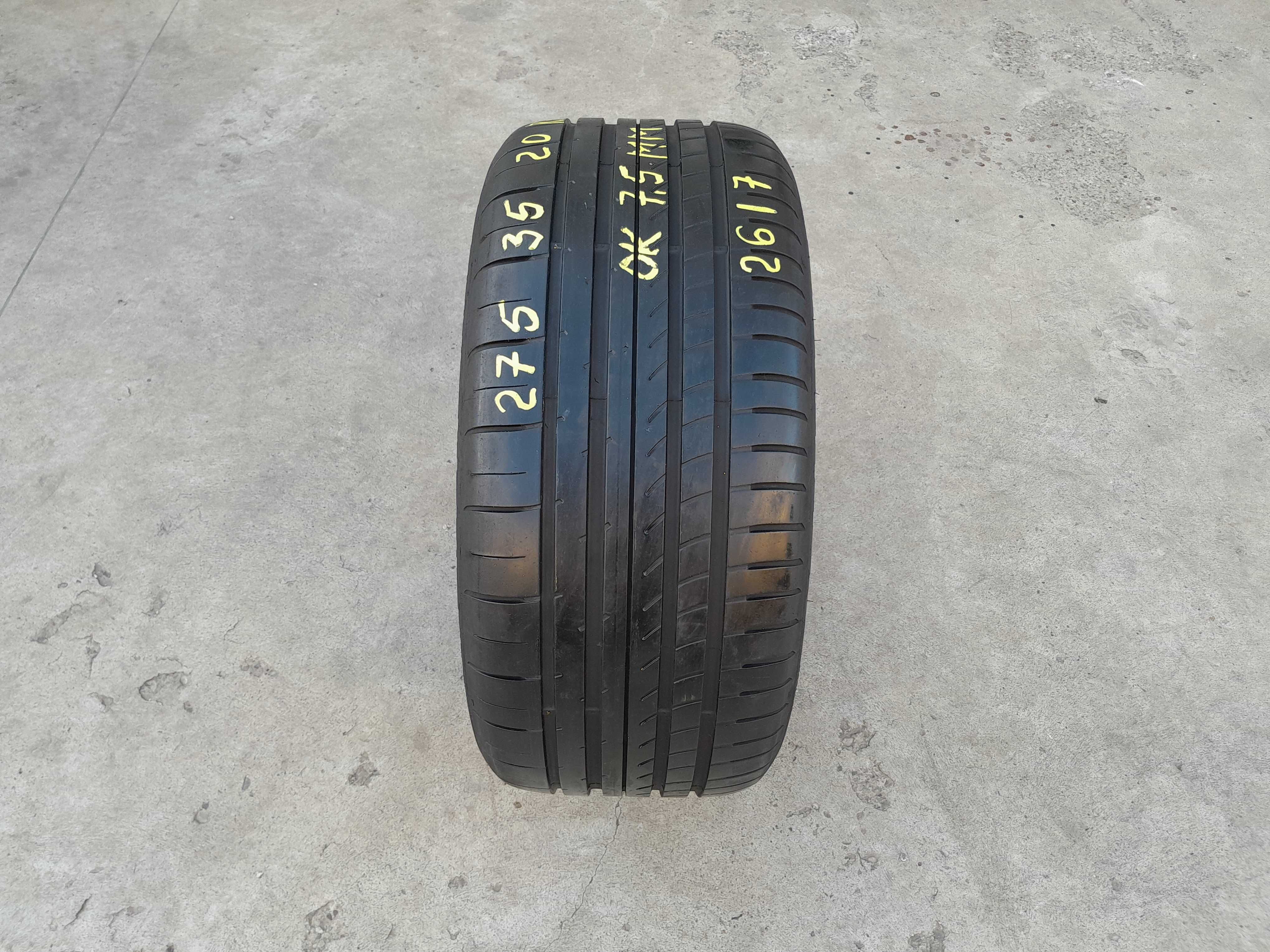 O anvelopa de vara 275 35 20 goodyear asymmetric 2 run flat 7,5 mm