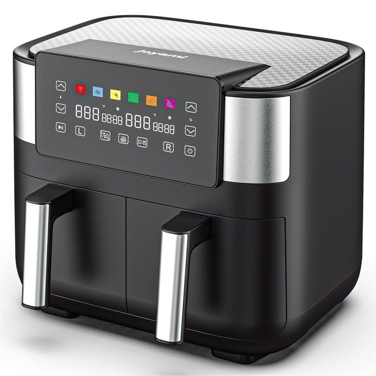 Двоен AirFryer, JOYAMI,  с 2 отделения, и голям капацитет 7,6 л, фун
