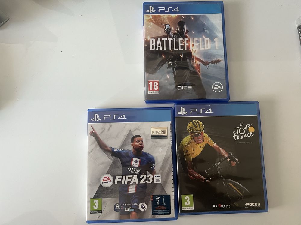 Jocuri PS4,PS3 (Battlefield,Fifa 23,Tour de France 2017,Sleeping Dogs)