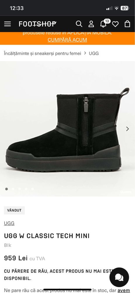 Ugg cu platforma
