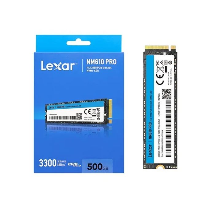 Lexar nm610 pro 500Gb M.2 Nvme 3300Mb/s