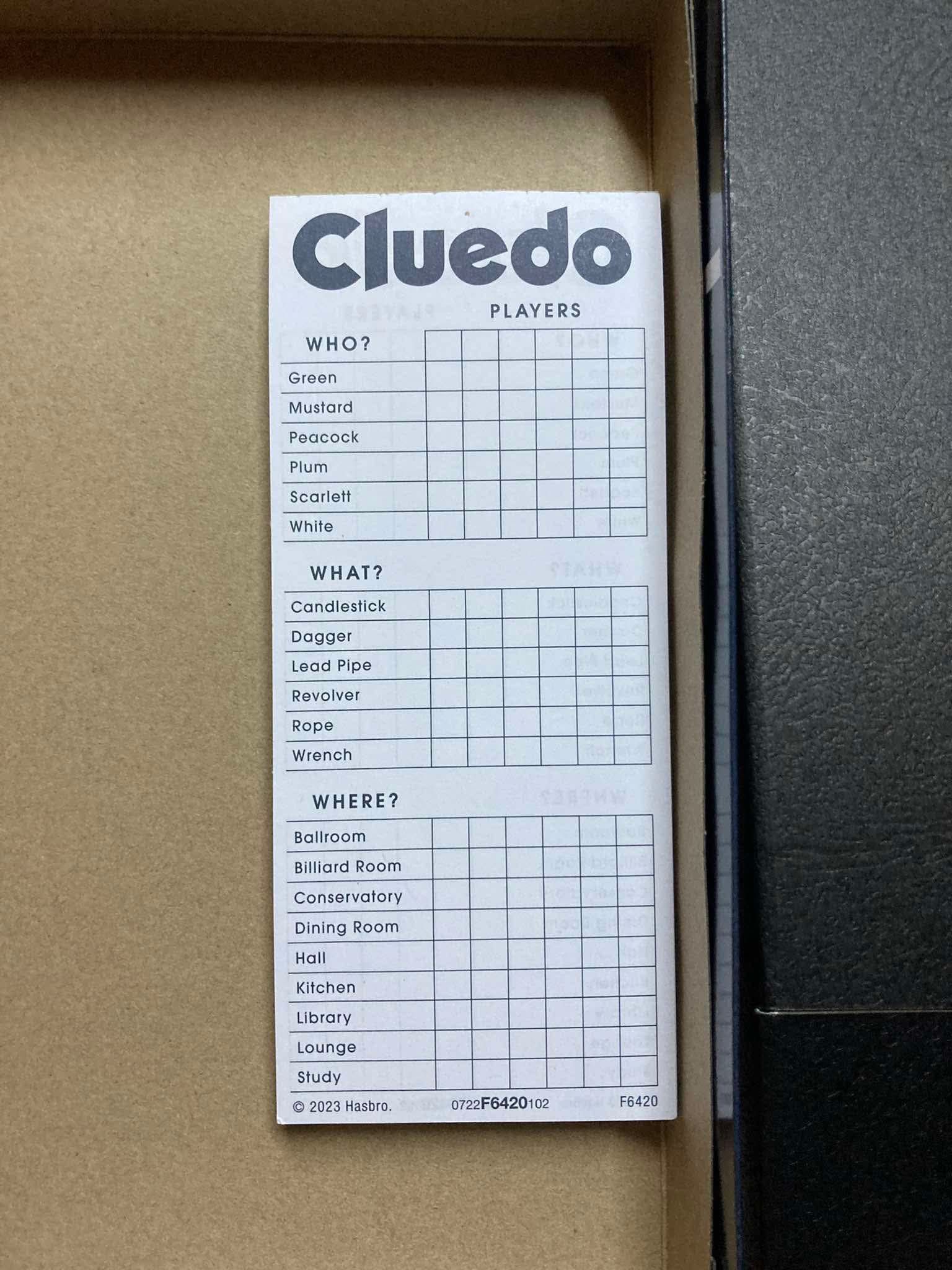 Настолна игра Cluedo