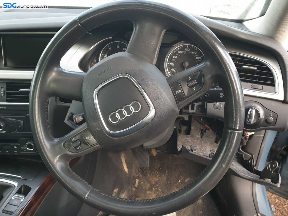 Volan Piele 4 Spite cu Comenzi Fara Airbag Audi A4 B8 2008 - 2015 [C1840]