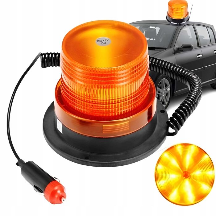 Аварийна сигнална маяк блиц лампа за пътна помощ с МАГНИТ 12-24V