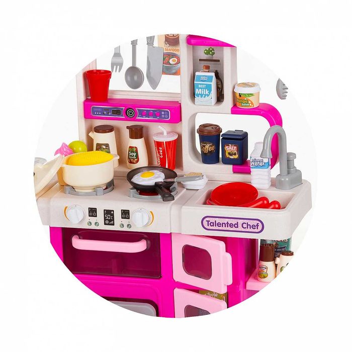 Голяма Детска кухня с пара и течаща вода 99см висока