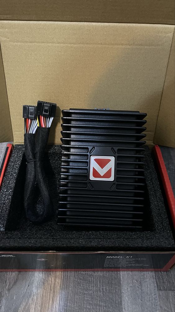 Amplificator auto DSP, ajustare EQ, negru, 4 x 80W