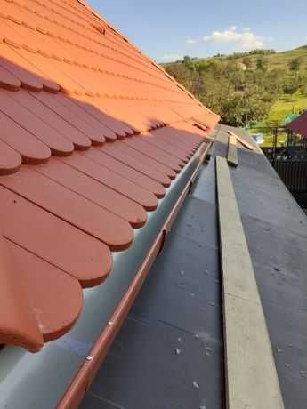 Montaj tigla metalica, reparatii acoperisuri, sisteme pluviale