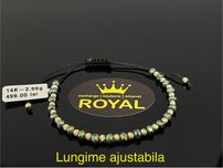 Bijuteria Royal CB : Bratara cu snur aur 14k 2,99gr