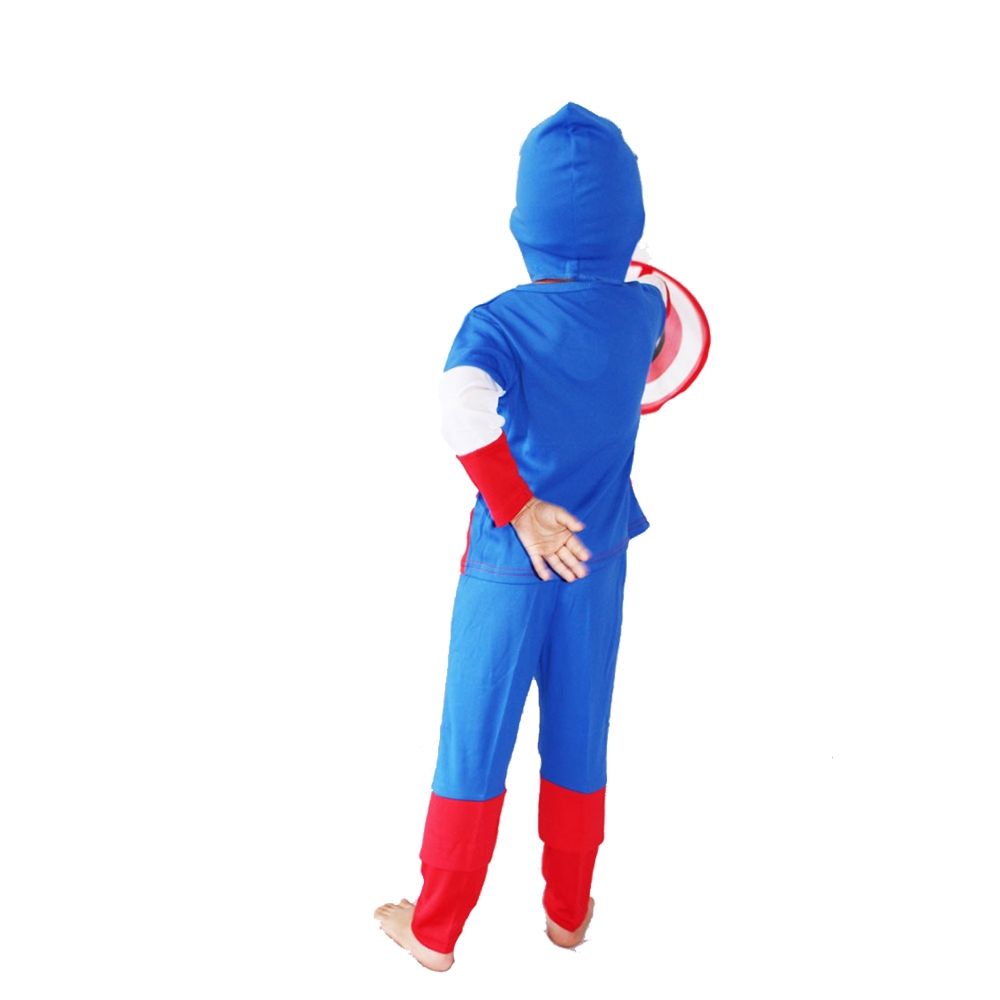 Costum Captain America pentru copii marime L pentru 7 - 9 ani