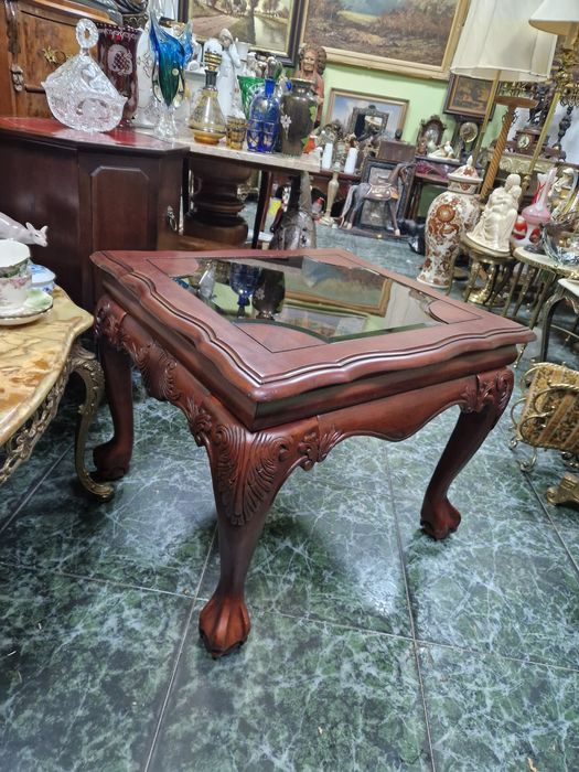 Уникална антикварна английска дървена маса Чипъндейл