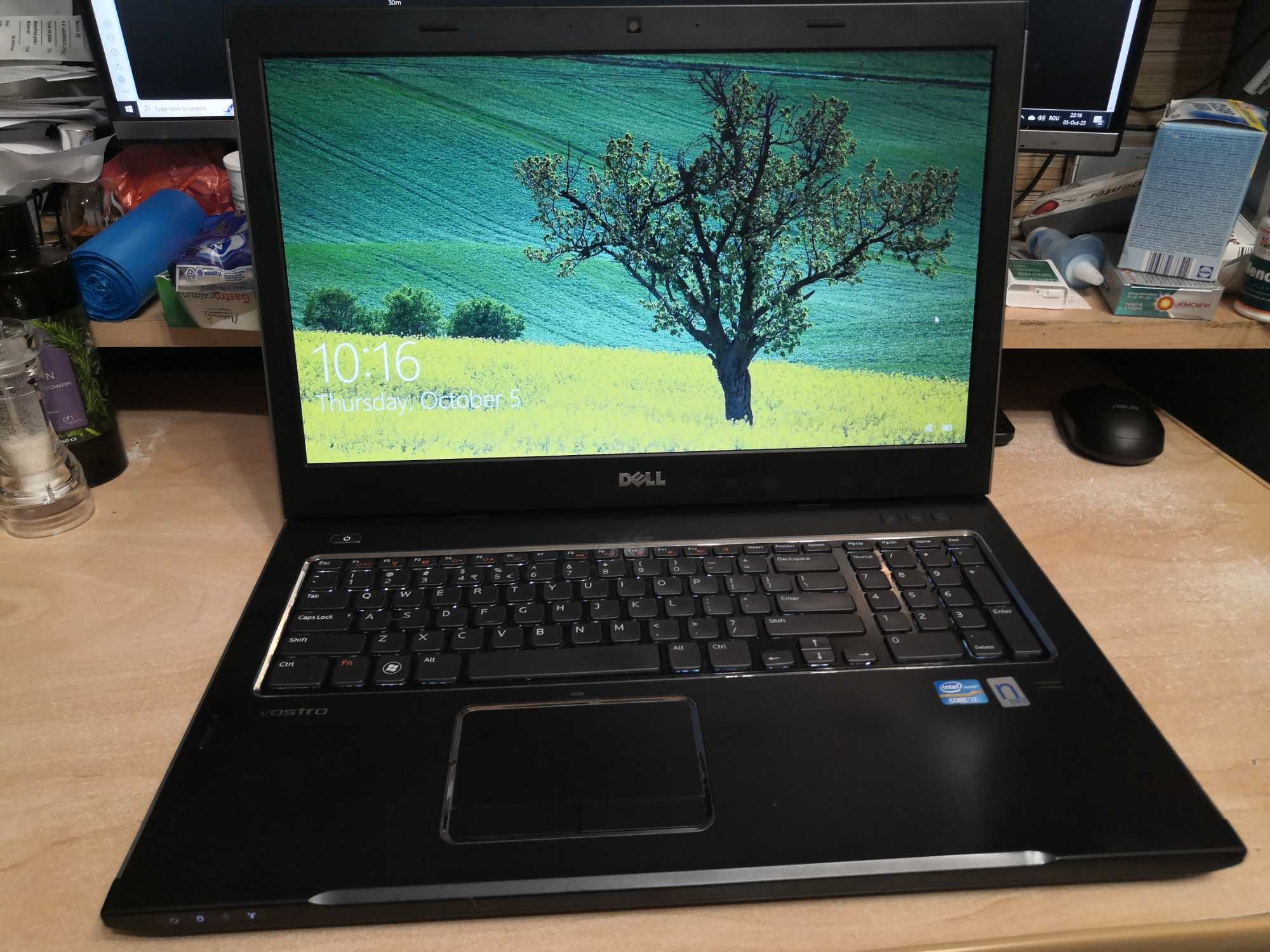 Ocazie, laptop business Dell Vostro I7, 17.3", 12 GB, SSD, ca nou.