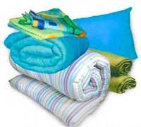 Рабочий комплект - одеяло, матрас ватный, подушка, постельное