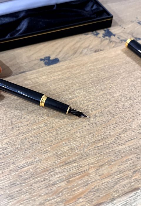 Montblanc писалка със златно покритие 14 карата