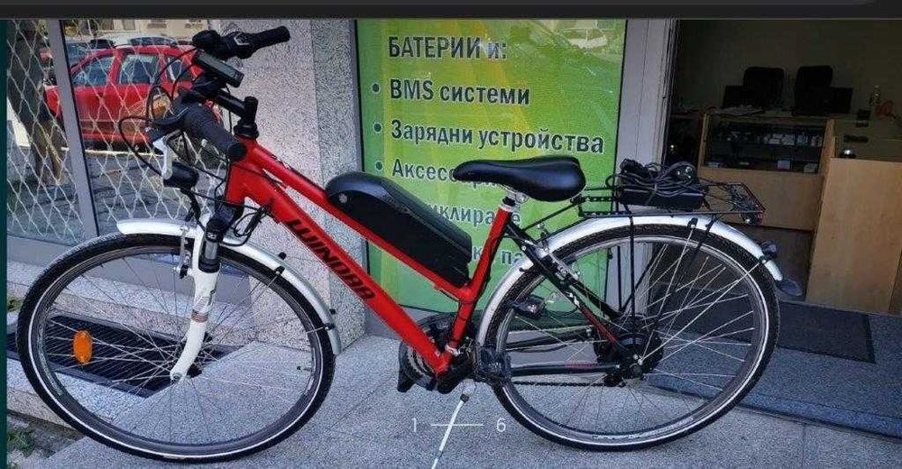 Велосипед  Електрически мощност 250 w 36V