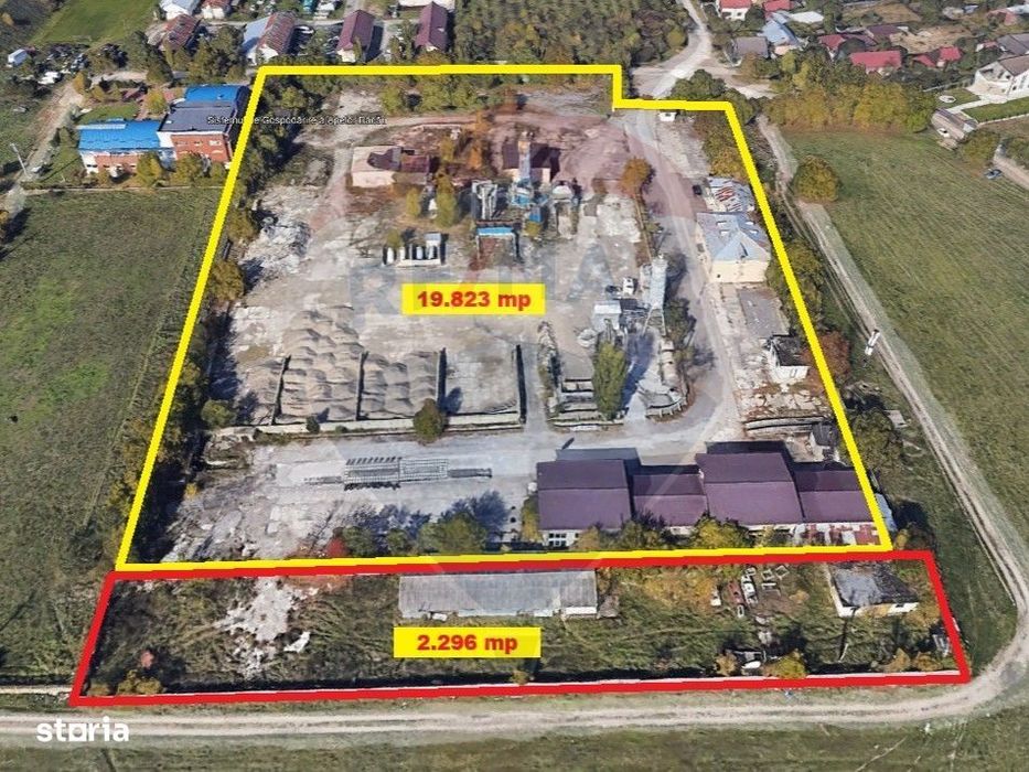 Spațiu industrial de 22,119mp de vânzare în zona Serbanesti