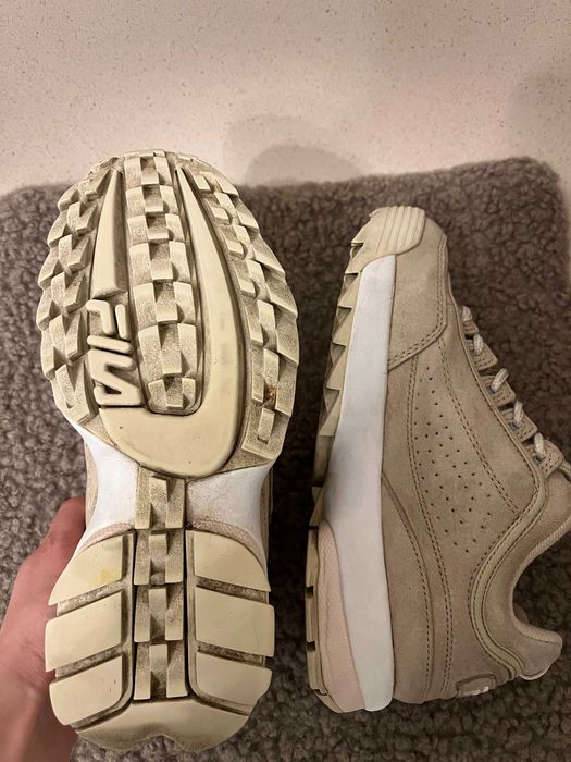 FILA обувки, бежаво / бяло