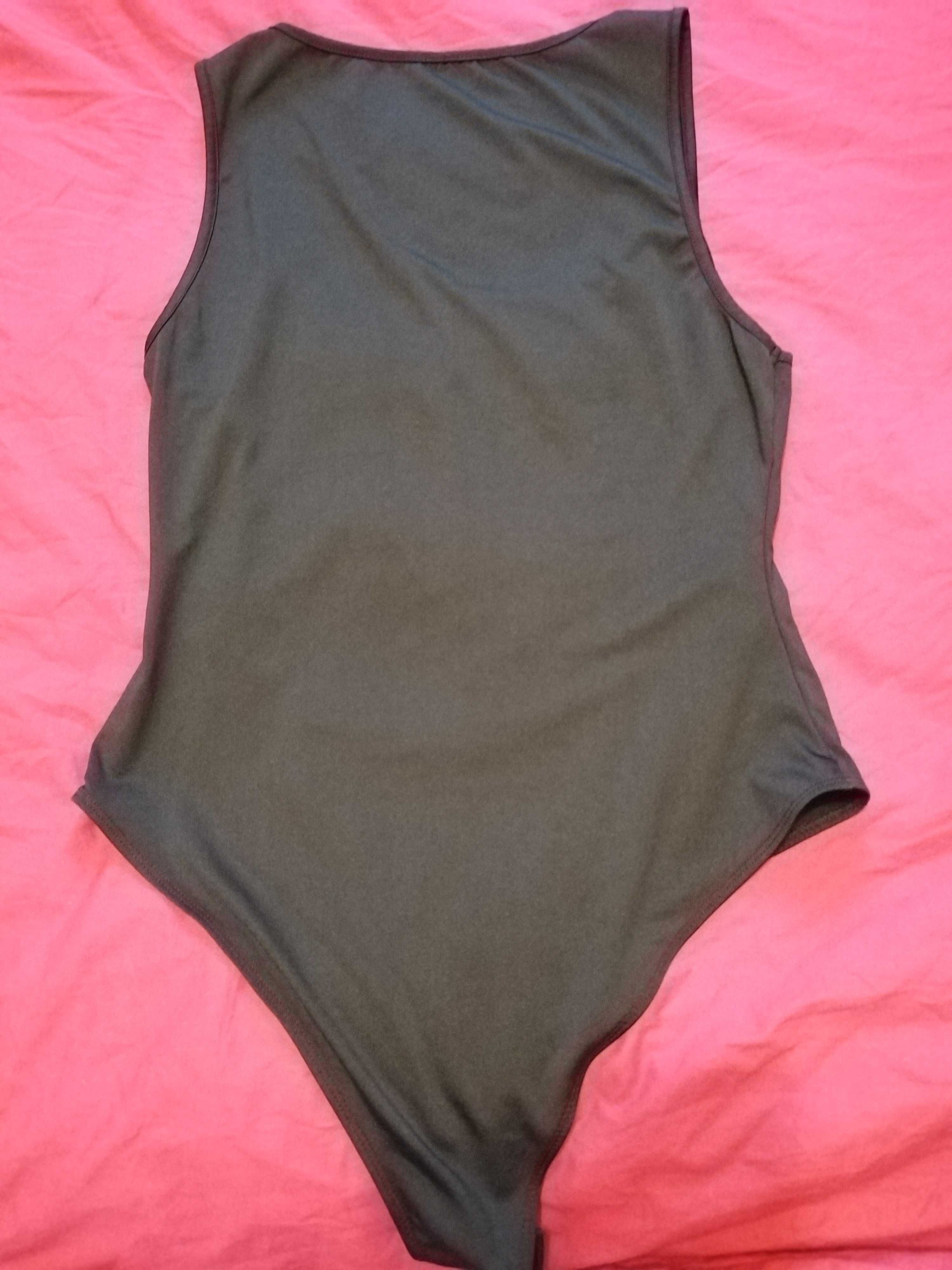Body dama, negru. Shein. Marimea 1XL. Cadou: un maieu din bumbac, alb.