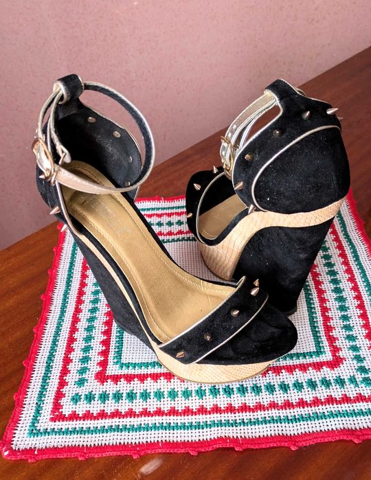 Platforme damă Botinelli (negre)