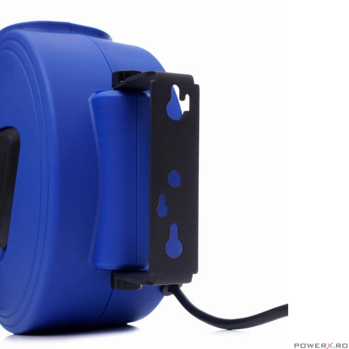 Cablu electric prelungitor, 15 m, pe tambur retractabil, Kraft