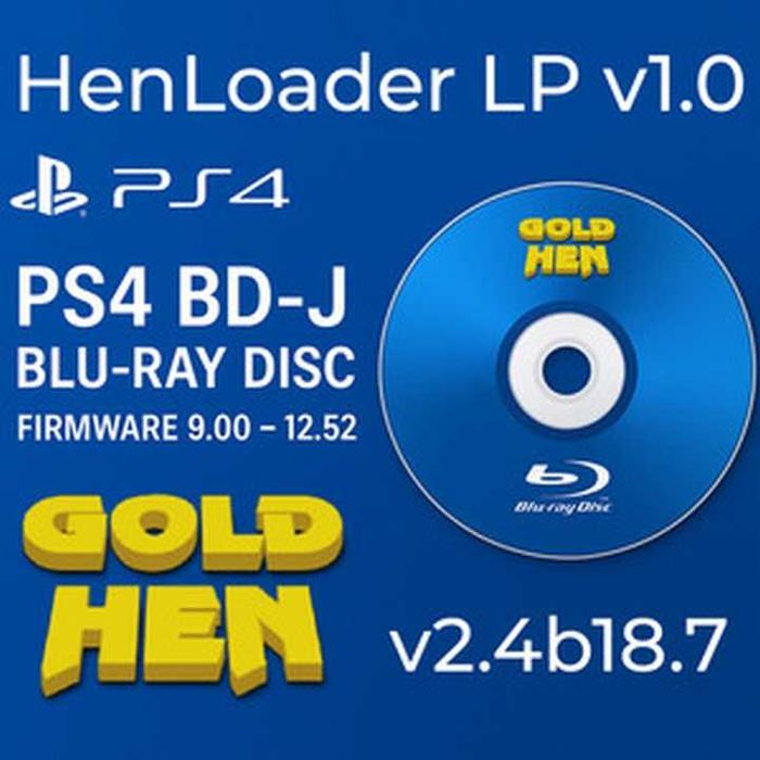 Disc Blu-Ray PS4 modare, Jailbreak (Lapse v1.2 AIO / HenLoader LP AIO)