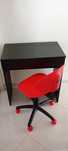 Birou Ikea malm negru +scaun