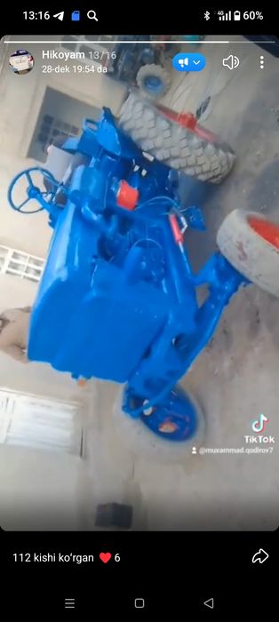 Mini traktor sotiladi 4 porshin xarajati yoq kalida zavad boladi