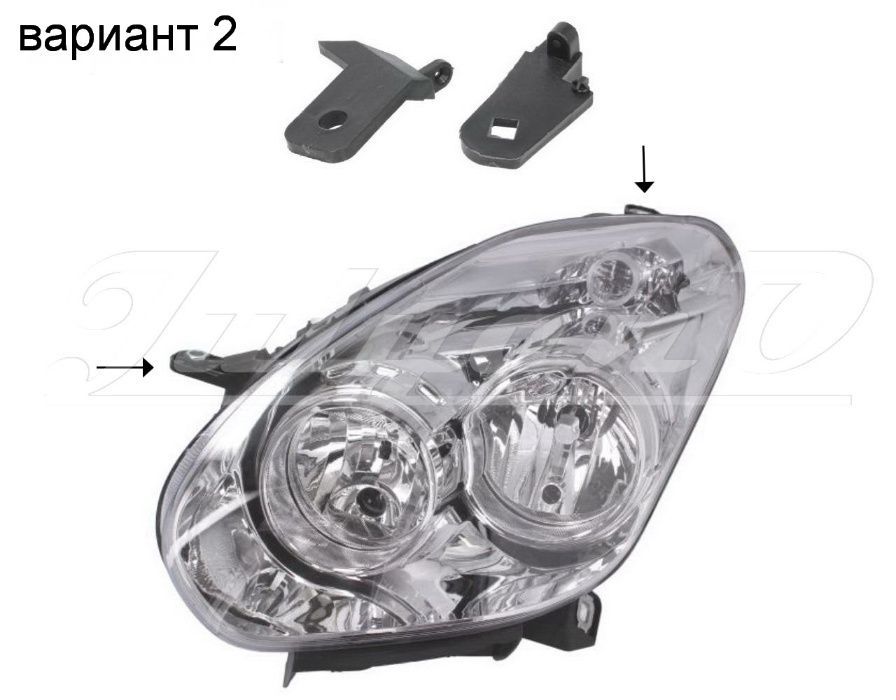 Щипки за закрепване на фар за FIAT DOBLO - OPEL COMBO