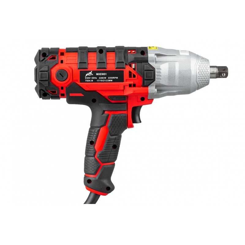 Pistol cheie masina cu impact electric 750Nm insurubat + chei (MXEW01)