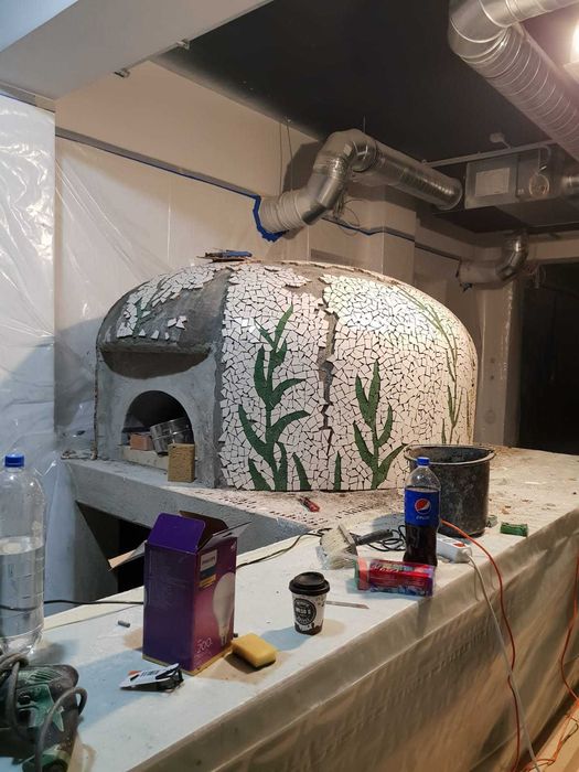 Tablou mozaic ceramica special lucrat manual Trenkart