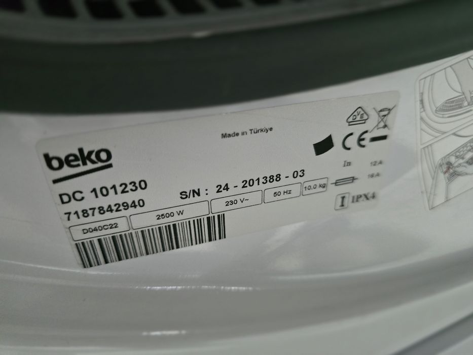 10 кг Кондензационна сушилня Beko