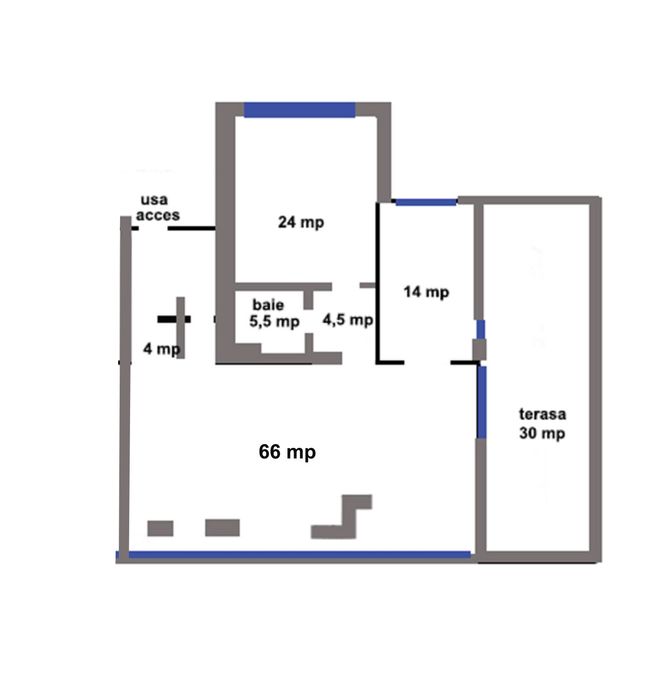 Bd. Unirii apartament spatios, 118 mp + 30 mp terasa