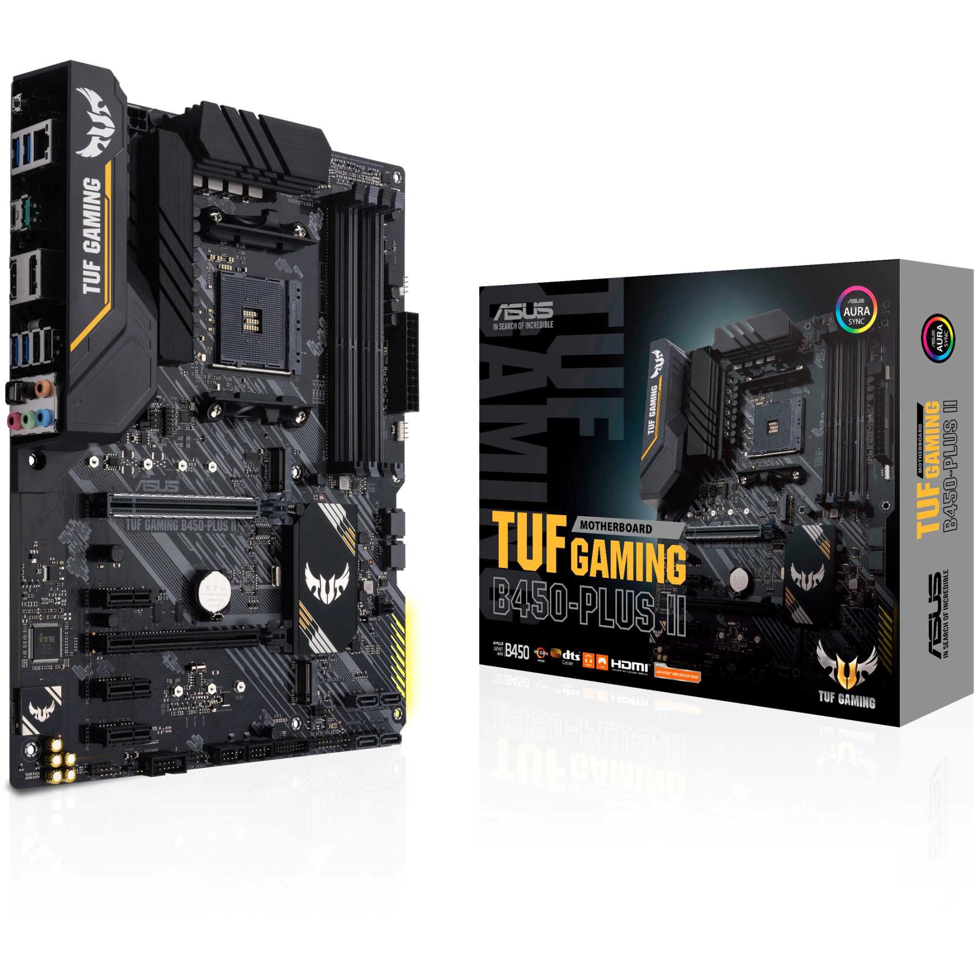 Placa de baza ASUS TUF Gaming B450-PLUS GAMING II Amd AM4 Ddr4 SSD nou