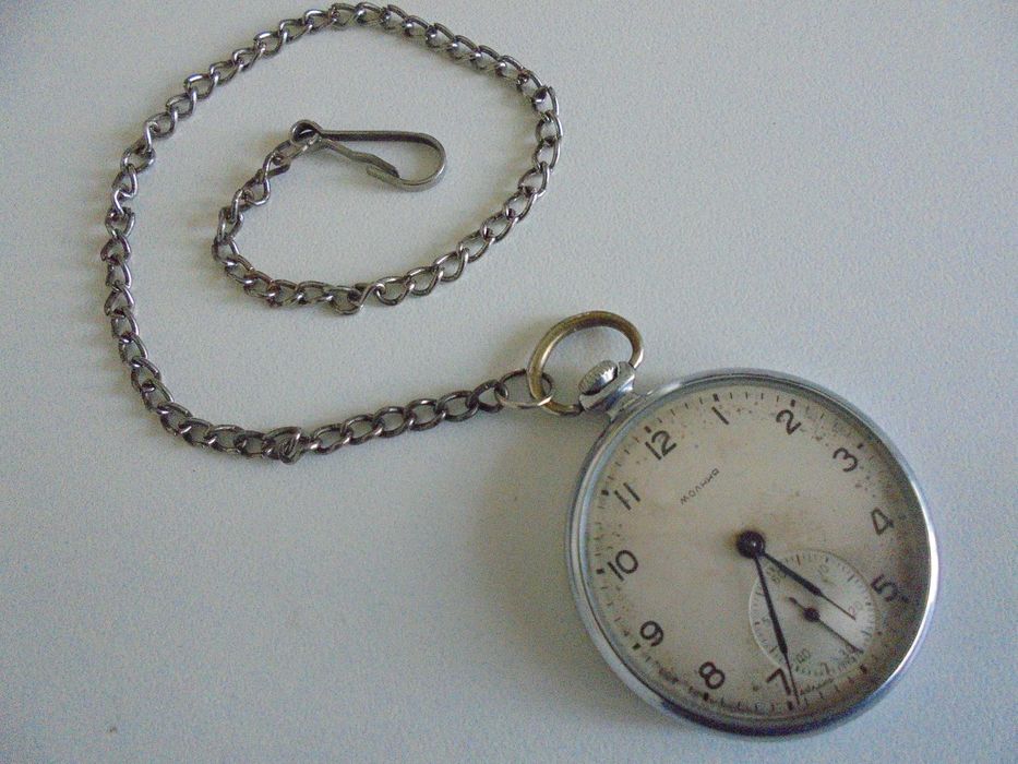 оф.8079 стар руски джобен часовник -  МОЛНИЯ