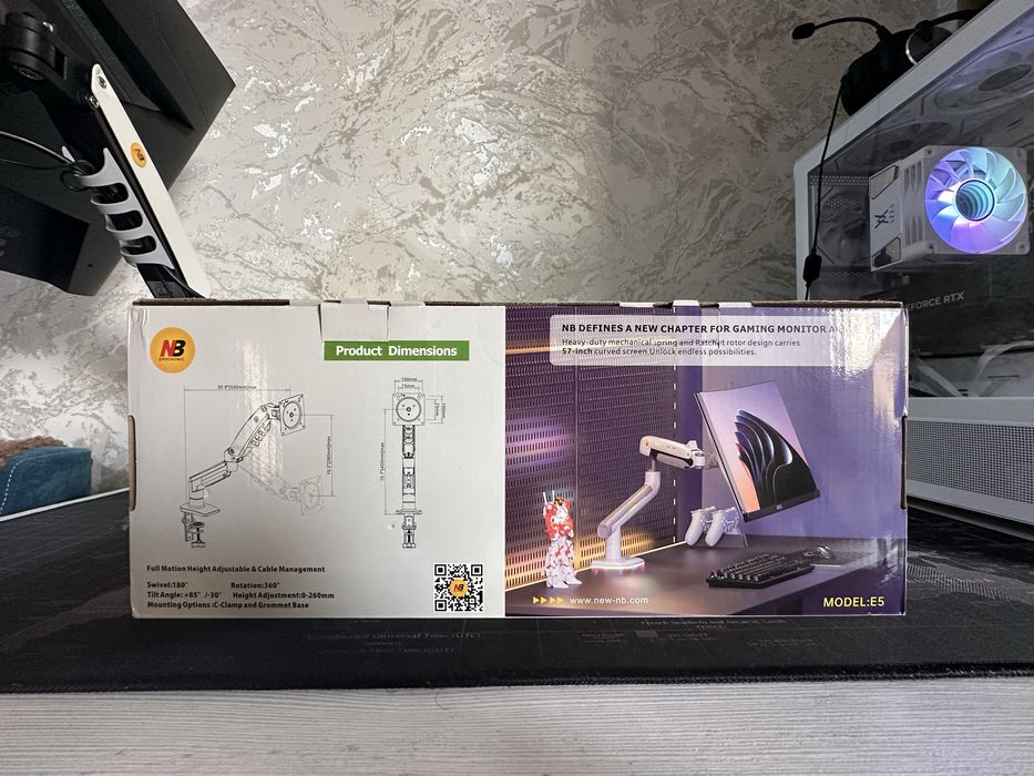 Кранштейн для монитора NB F-80