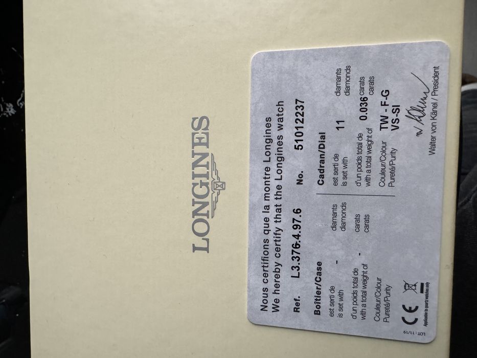 Ceas Longines cu diamante