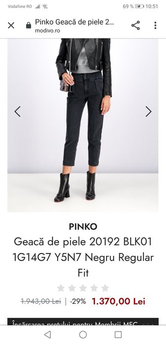 Geaca piele pinko