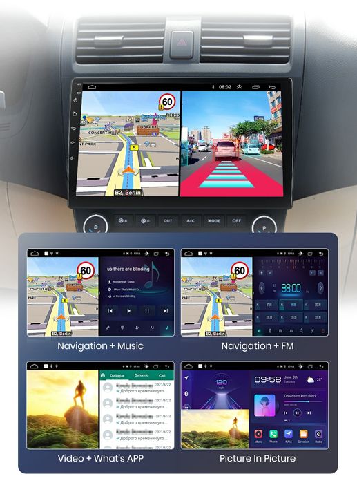 Navigatie Android dedicata HONDA ACCORD 7 (2003-2008).